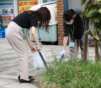 大阪本社での清掃活動