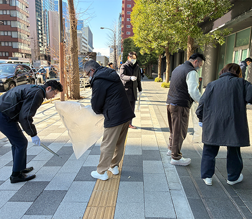 東京オフィスでの清掃活動